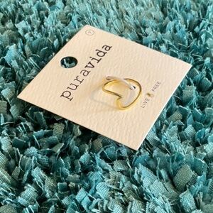 Puravida 🐚 gold wave ring